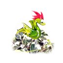 Dekostab Drache grün