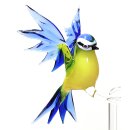 Längenverstellbarer Orchideenstab Meise fliegend