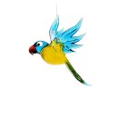 fliegender Ara gelb-blau