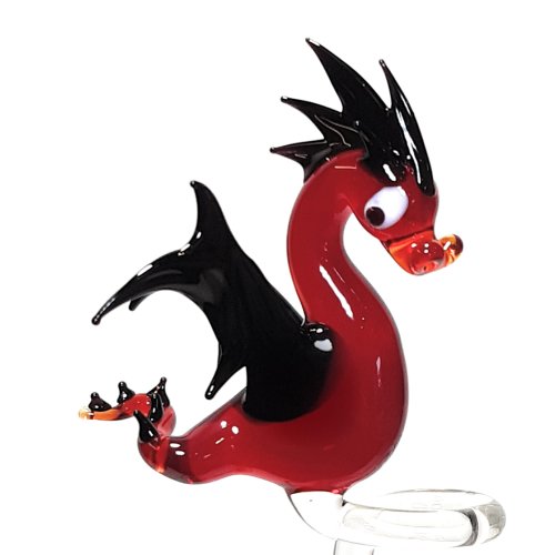 Längenverstellbarer Orchideenstab Drache rot