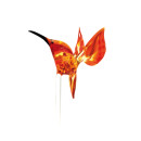 Dekospieß Kolibri rot-gelb