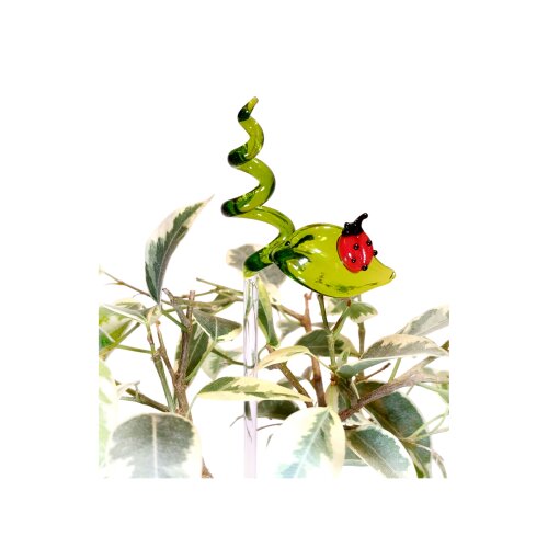 Dekospieß Blatt mit Käfer